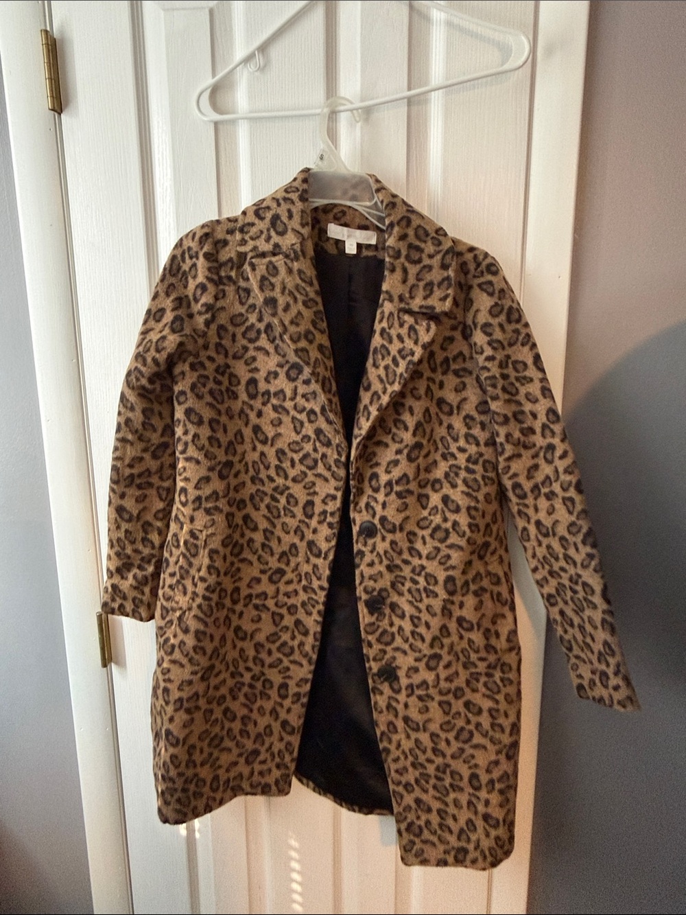 Adyson Parker Leopard Print Trench Coat - Tan & Black